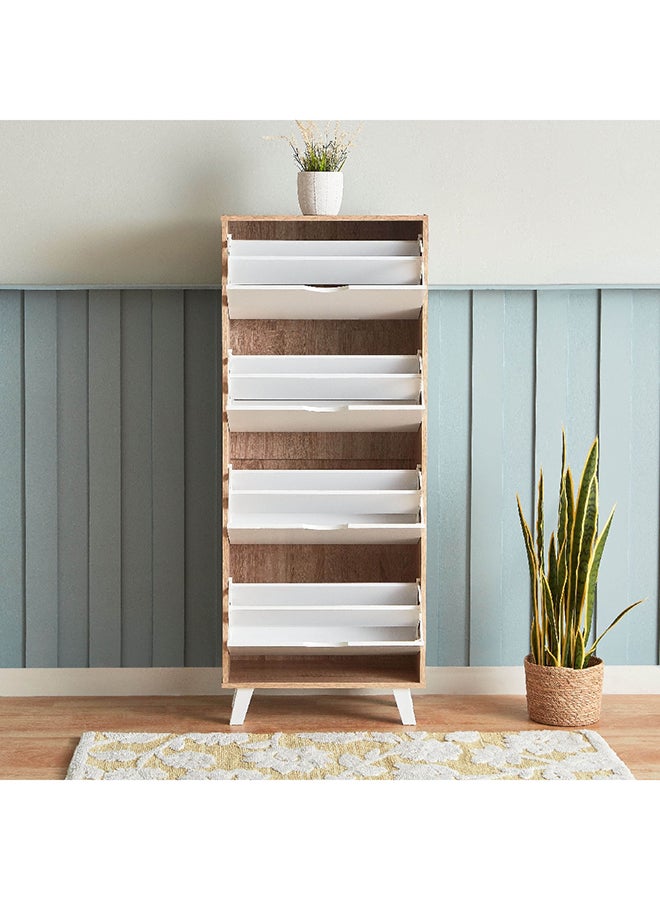 Home Box Alford Albany 24-Pair 4-Tier Shoe Cabinet 60 x 153 x 30 cm - Image 4